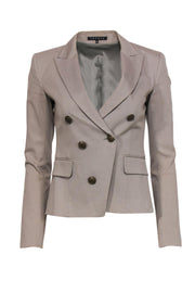 Current Boutique-Theory - Taupe Double Breasted Blazer Sz 00