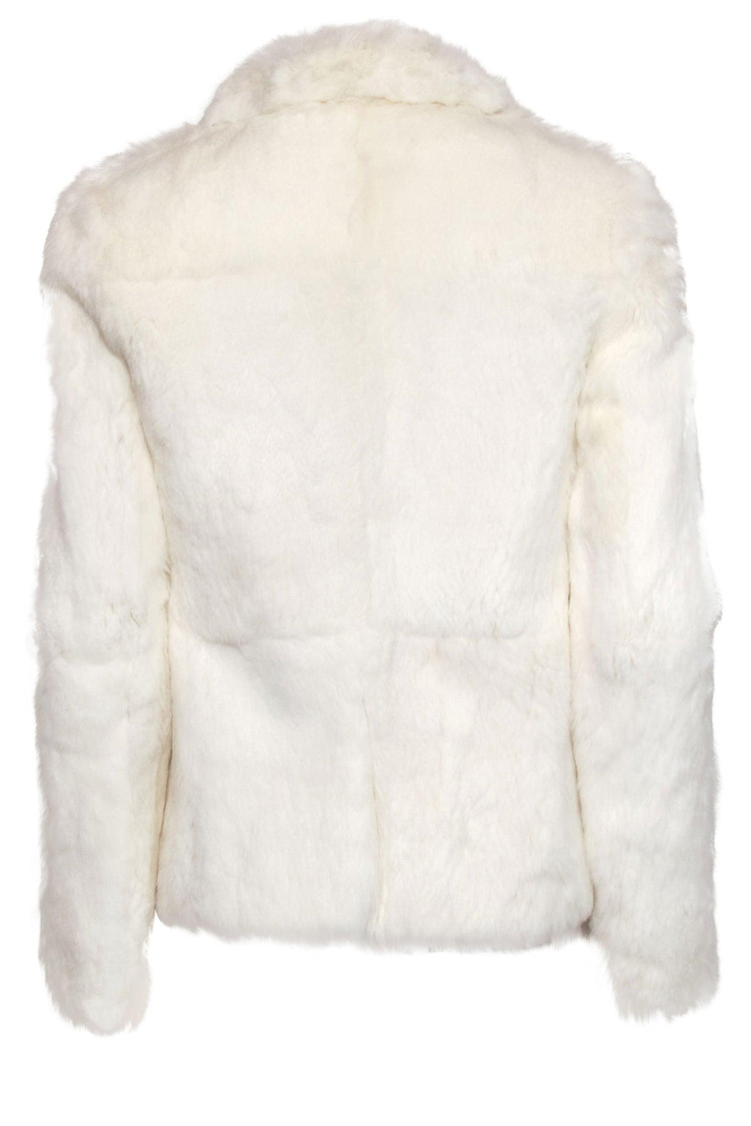 White fur rabbit coat deals