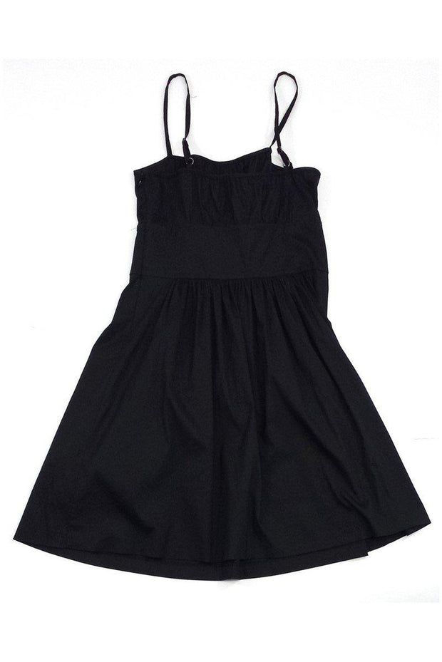 Current Boutique-Theory - Yumi Black Cotton Spaghetti Strap Dress Sz 0