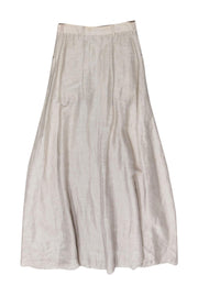 Current Boutique-Theyskens' Theory - Beige Linen Blend Maxi Skirt Sz 2