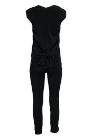 Current Boutique-Theyskens' Theory - Black Slim Jumpsuit w/ Caped Back Sz 0