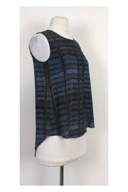 Current Boutique-Theyskens' Theory - Blue Printed Tank Top Sz P