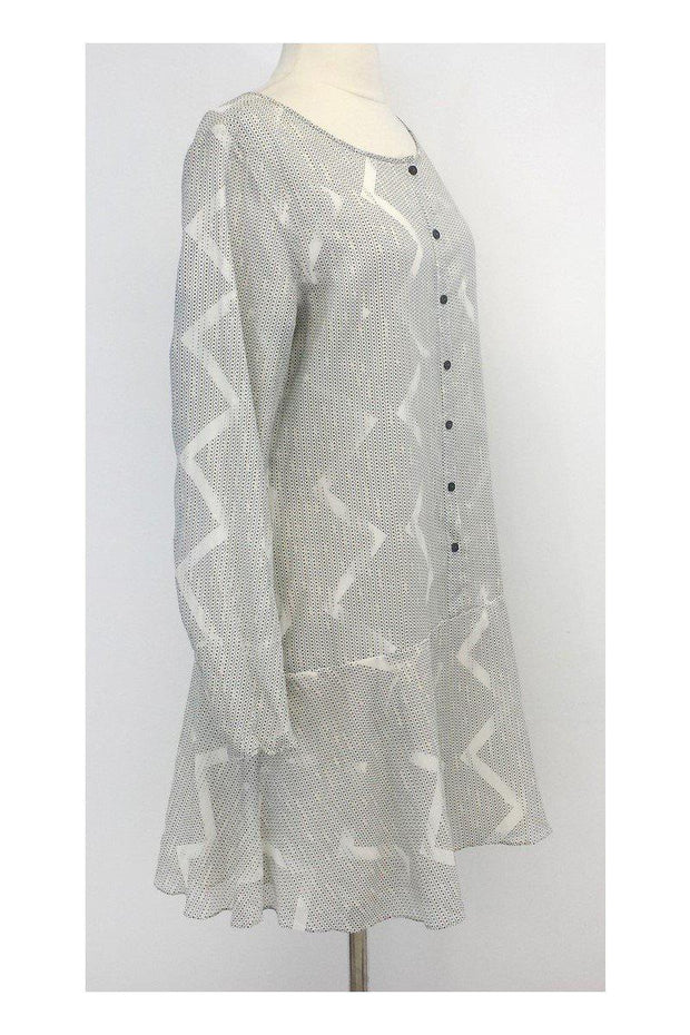 Current Boutique-Theyskens' Theory - Geo Print Cotton & Silk Blend Dress Sz S
