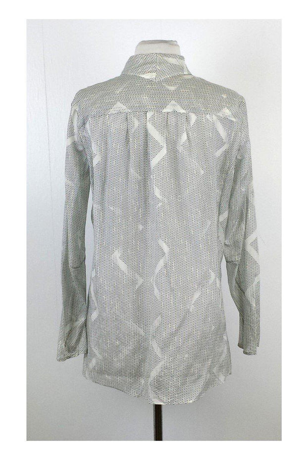 Current Boutique-Theyskens' Theory - Multicolor Geo Print Cotton & Silk Shirt Sz M