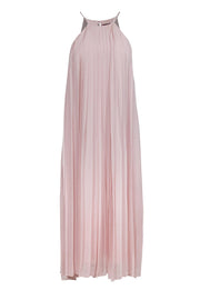 Current Boutique-Tibi - Baby Pink Pleated Silk Maxi Dress Sz 8
