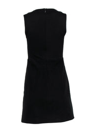 Current Boutique-Tibi - Black A-Line Wool Blend Dress w/ Lace Cutouts Sz 2
