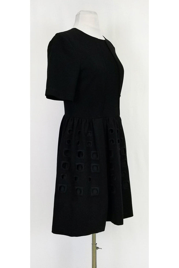 Current Boutique-Tibi - Black Backless Flared Dress Sz 6