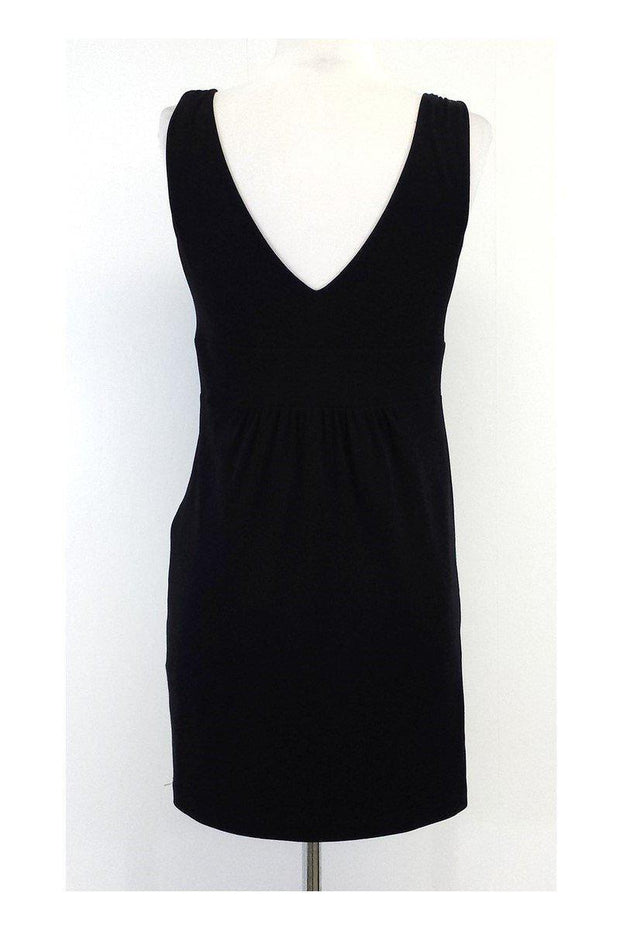 Current Boutique-Tibi - Black Draped Silk Dress Sz S