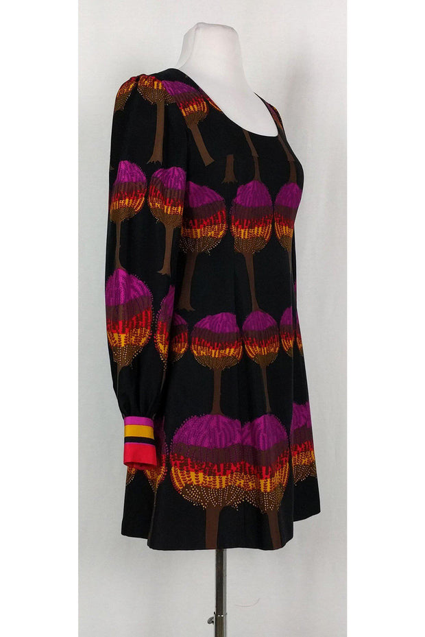 Current Boutique-Tibi - Black Dress w/ Tree Print Sz 0