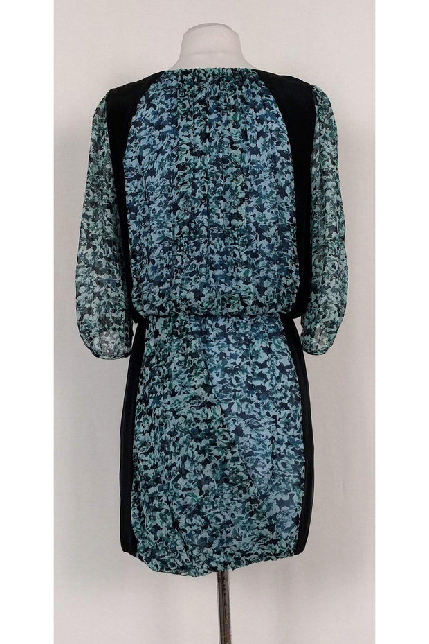 Current Boutique-Tibi - Black & Floral Silk Dress Sz 2