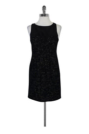 Current Boutique-Tibi - Black & Gold w/ Silk Neckline Dress Sz 6