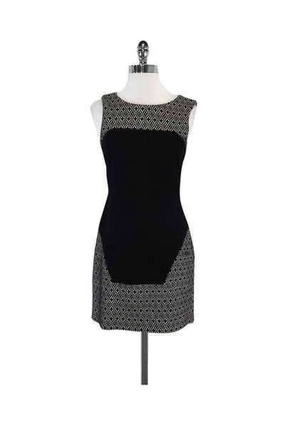 Current Boutique-Tibi - Black & White Diamond Pattern Sleeveless Dress Sz 2