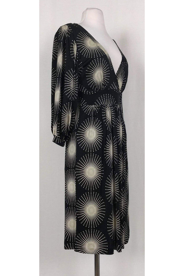 Current Boutique-Tibi - Black & White Medallion Print Dress Sz S