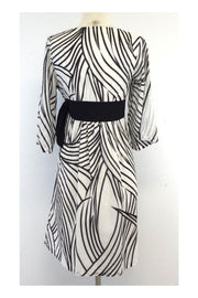 Current Boutique-Tibi - Black & White Striped Wrap Dress Sz 6