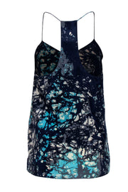 Current Boutique-Tibi - Blue & Gray Abstract Printed Tank Sz 6