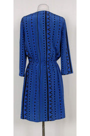Current Boutique-Tibi - Blue Silk Printed Dress Sz 6