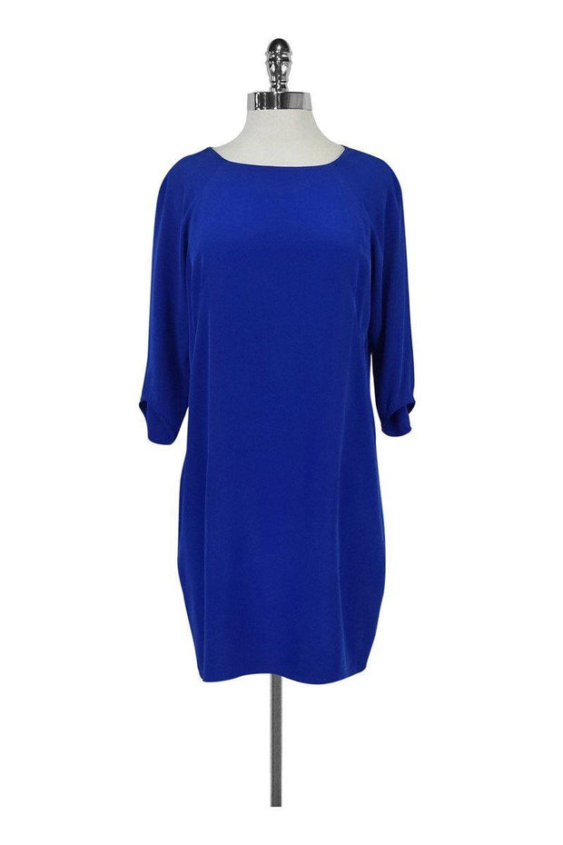 Current Boutique-Tibi - Blue Silk Shift Dress Sz 6