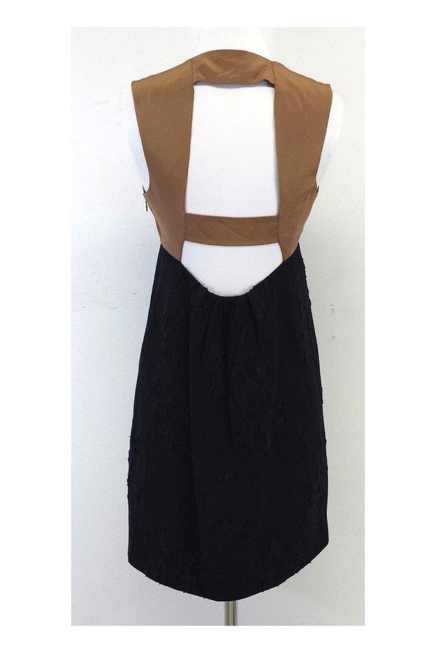 Current Boutique-Tibi - Brown & Black Silk Sleeveless Dress Sz 6