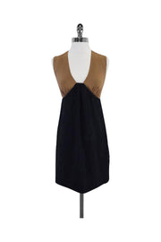 Current Boutique-Tibi - Brown & Black Silk Sleeveless Dress Sz 6