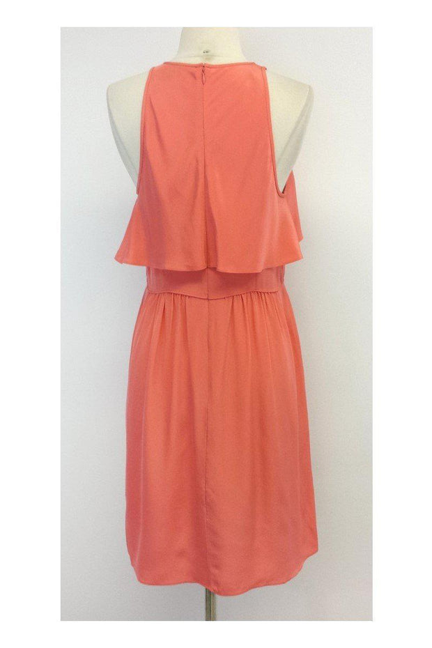 Current Boutique-Tibi - Coral Silk Sleeveless Dress Sz 8