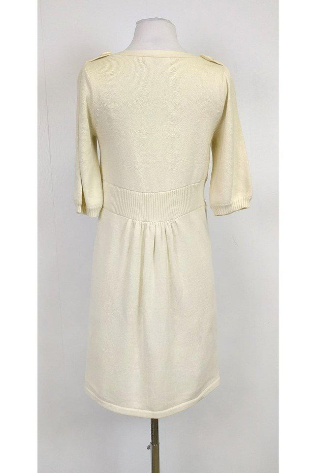 Current Boutique-Tibi - Cream Knit Dress w/ Buttons Sz M