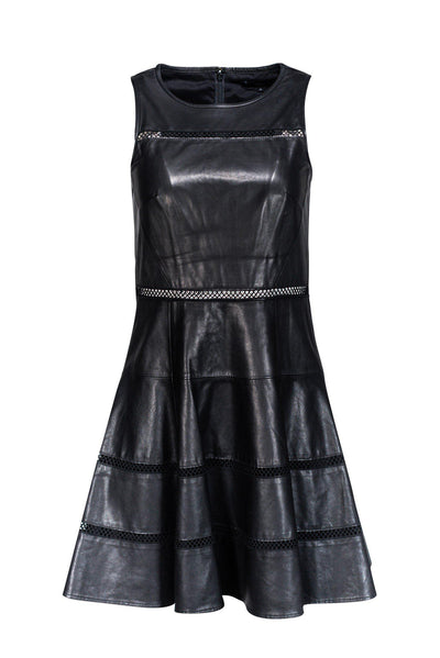 Current Boutique-Tibi - Leather Cocktail Dress w/ Cutout Details Sz 4