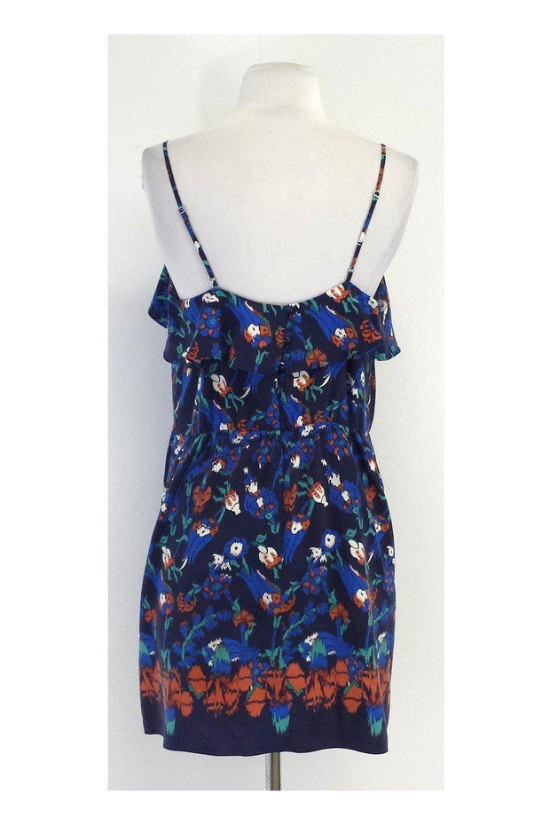 Current Boutique-Tibi - Multicolor Floral Silk Spaghetti Strap Dress Sz 8