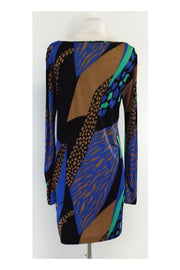 Current Boutique-Tibi - Multicolor Print Long Sleeve Shift Dress Sz M