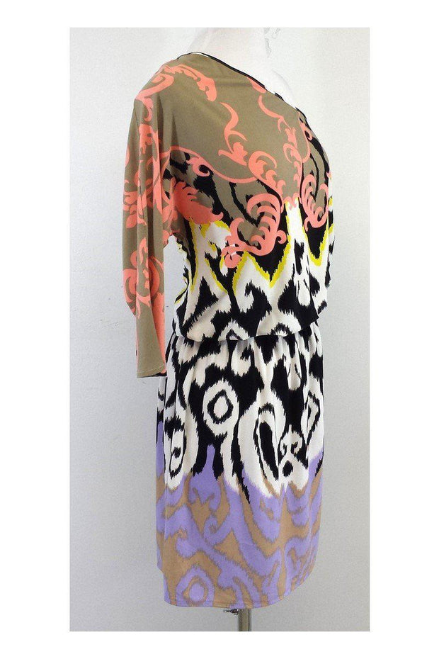 Current Boutique-Tibi - Multicolor Print One Shoulder Dress Sz S