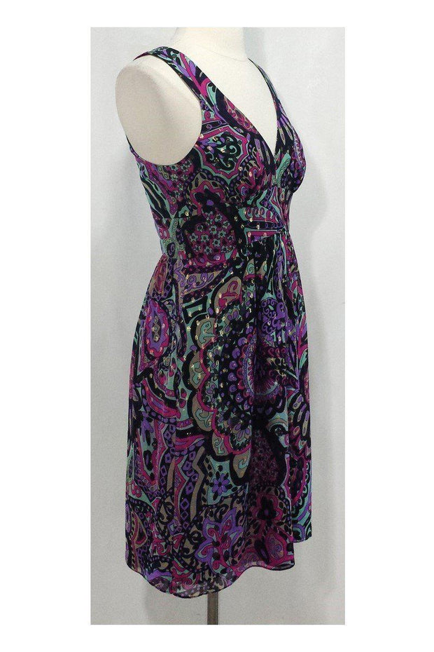Current Boutique-Tibi - Multicolor Print Silk Blend Dress Sz 8