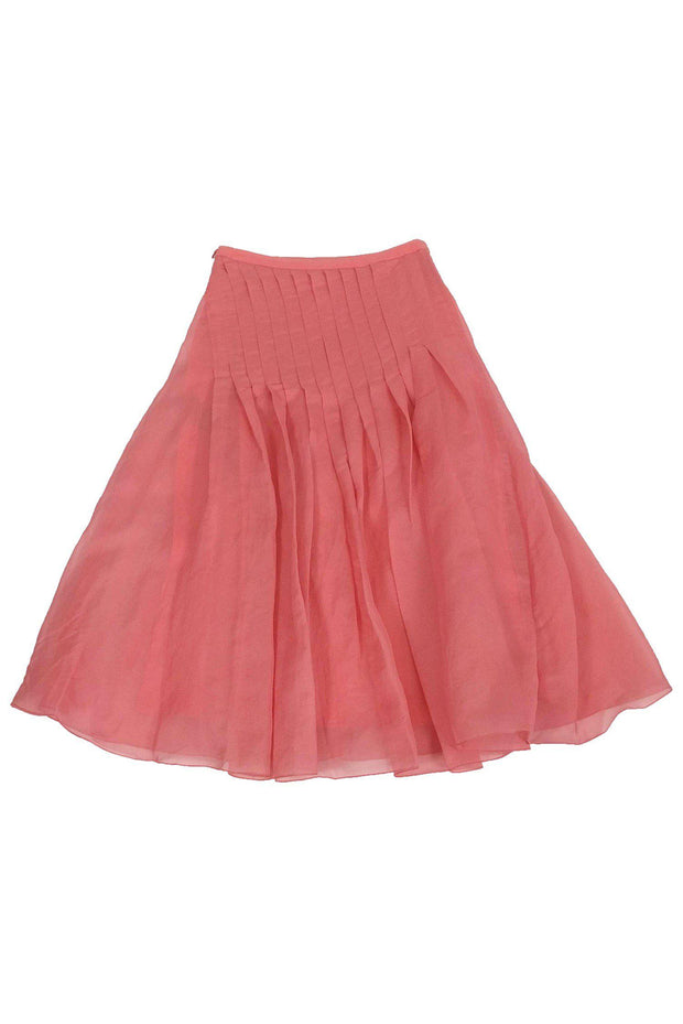 Current Boutique-Tibi - Peach Pleated Full Skirt Sz 2