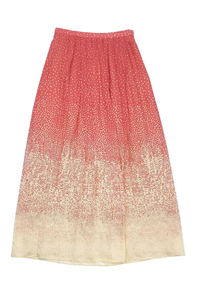 Current Boutique-Tibi - Pink & Cream Speckled Maxi Skirt Sz 6