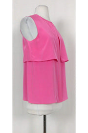 Current Boutique-Tibi - Pink Silk Panel Blouse Sz 2