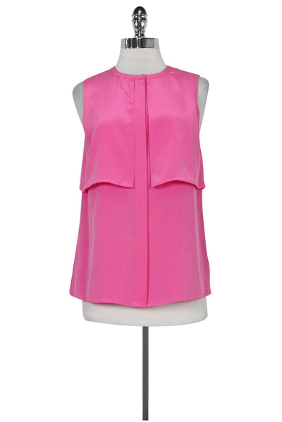 Current Boutique-Tibi - Pink Silk Panel Blouse Sz 2