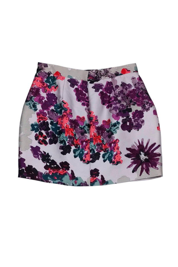 Current Boutique-Tibi - Purple Floral Miniskirt Sz 8