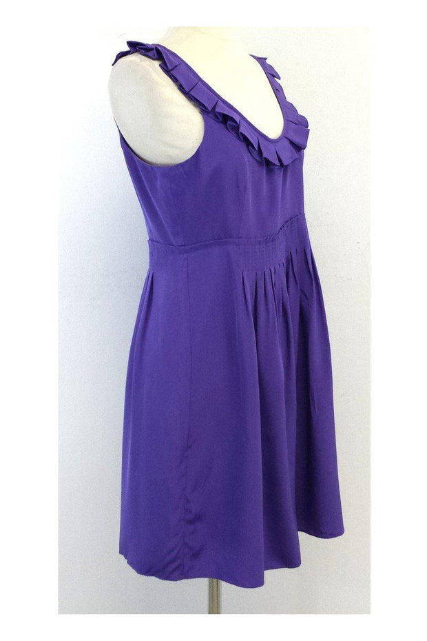 Current Boutique-Tibi - Purple Silk Sleeveless Silk Dress Sz 8