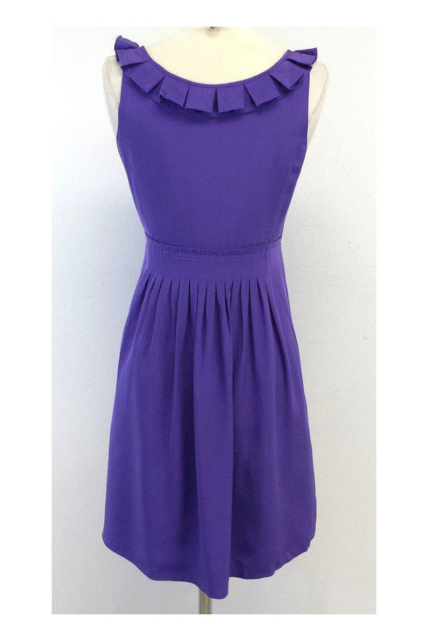 Current Boutique-Tibi - Purple Silk Sleeveless Silk Dress Sz 8