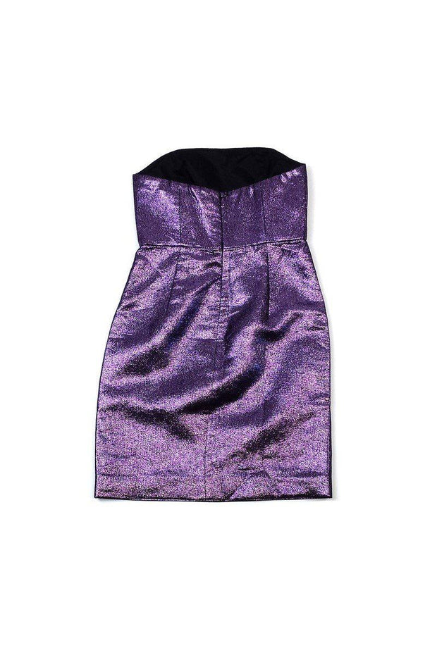Current Boutique-Tibi - Purple Sparkly Strapless Dress Sz 2