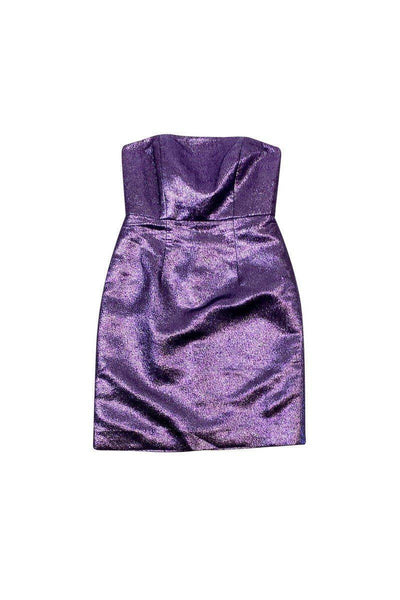 Current Boutique-Tibi - Purple Sparkly Strapless Dress Sz 2