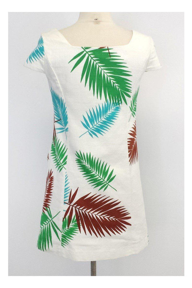 Current Boutique-Tibi - White Fern Print Cotton Dress Sz 0