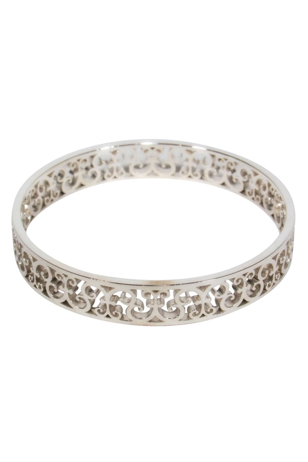 Current Boutique-Tiffany & Co Sterling Silver Laser Cut Bangle Bracelet