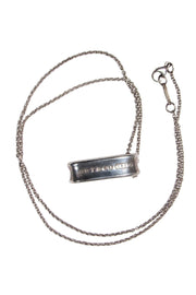 Current Boutique-Tiffany & Co. - Oblong Loop Sterling Silver Pendant Necklace