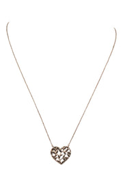 Current Boutique-Tiffany & Co. - Olive Leaf Heart Pendant Necklace
