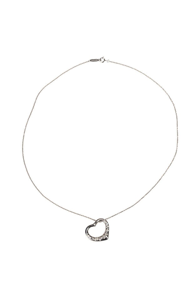 Tiffany & Co Elsa Peretti 18 Karat Gold Open Heart Necklace | Wilson's  Estate Jewelry