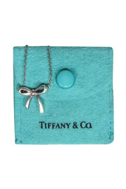 Current Boutique-Tiffany & Co. - Sterling Silver Bow Pendant Necklace