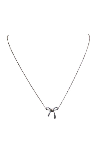 Current Boutique-Tiffany & Co. - Sterling Silver Bow Pendant Necklace