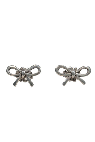 Current Boutique-Tiffany & Co. - Sterling Silver Bow Stud Earrings