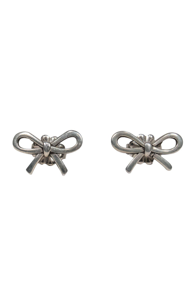 Tiffany 18ct Rose Gold Bow Earrings - The Chelsea Bijouterie