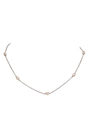 Current Boutique-Tiffany & Co. - Sterling Silver Choker w/ Pearls