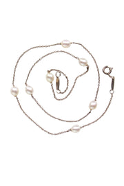 Current Boutique-Tiffany & Co. - Sterling Silver Choker w/ Pearls